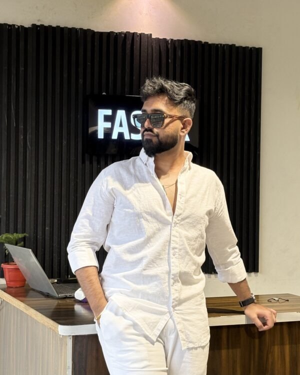 White Linen Shirt Premium Comfort